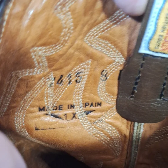 Wrangler W.B. Masterson Leather Snake Lizard Western Cowboy Boots-8D/11 - Picture 9 of 14